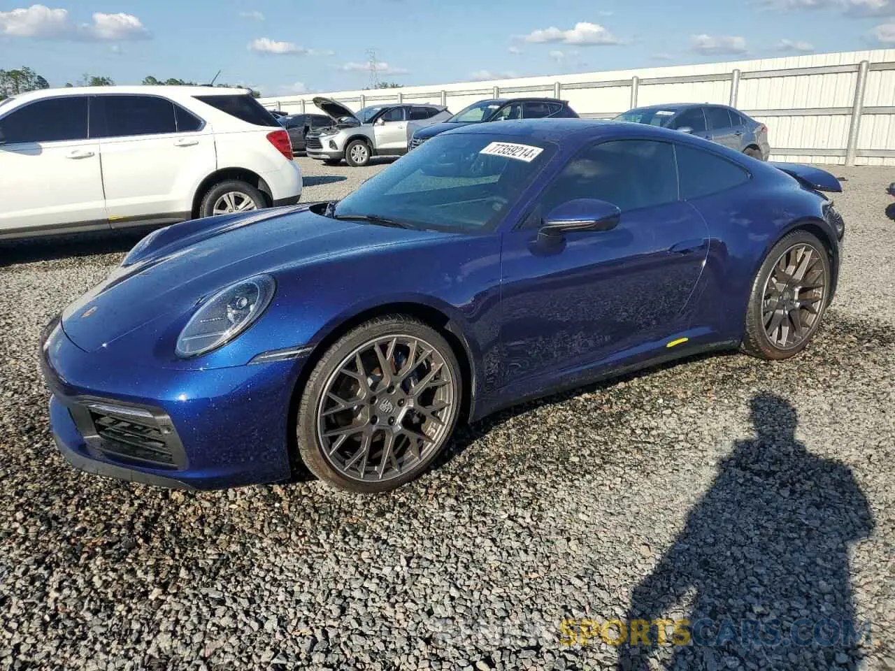 1 Photograph of a damaged car WP0AA2A97MS206873 PORSCHE 911 2021
