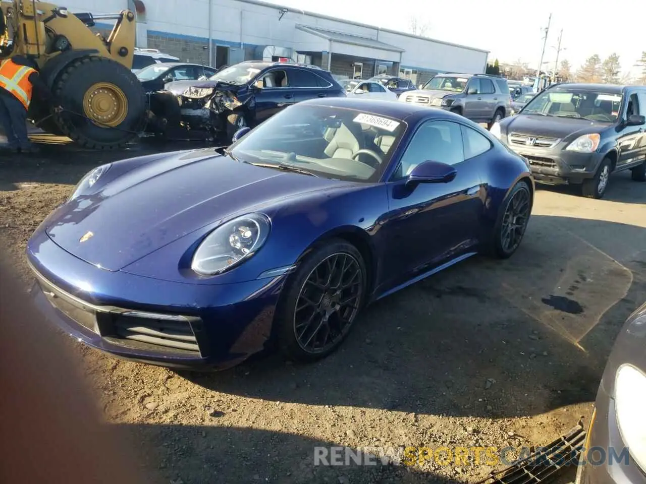 1 Photograph of a damaged car WP0AA2A99MS205658 PORSCHE 911 2021
