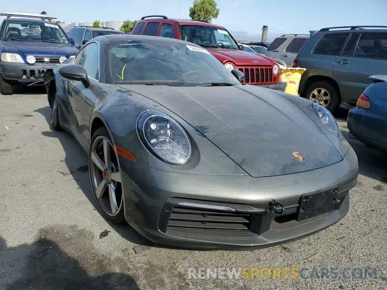 1 Photograph of a damaged car WP0AB2A93MS221612 PORSCHE 911 2021