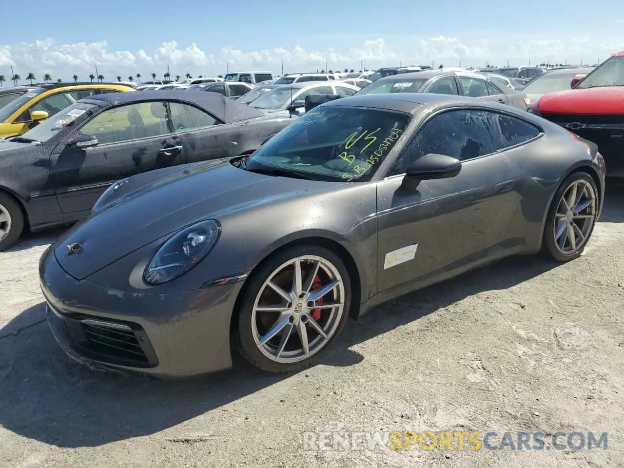 1 Photograph of a damaged car WP0AB2A95MS222552 PORSCHE 911 2021