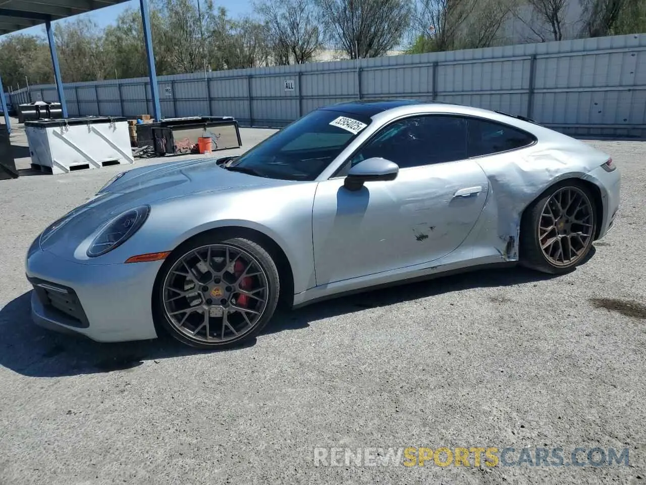 1 Photograph of a damaged car WP0AB2A96MS221121 PORSCHE 911 2021