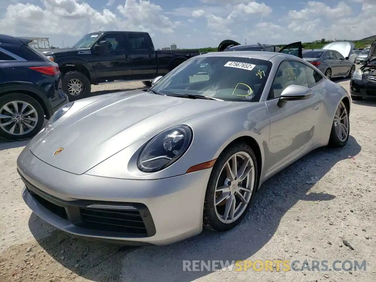 2 Photograph of a damaged car WP0AA2A90NS205095 PORSCHE 911 2022