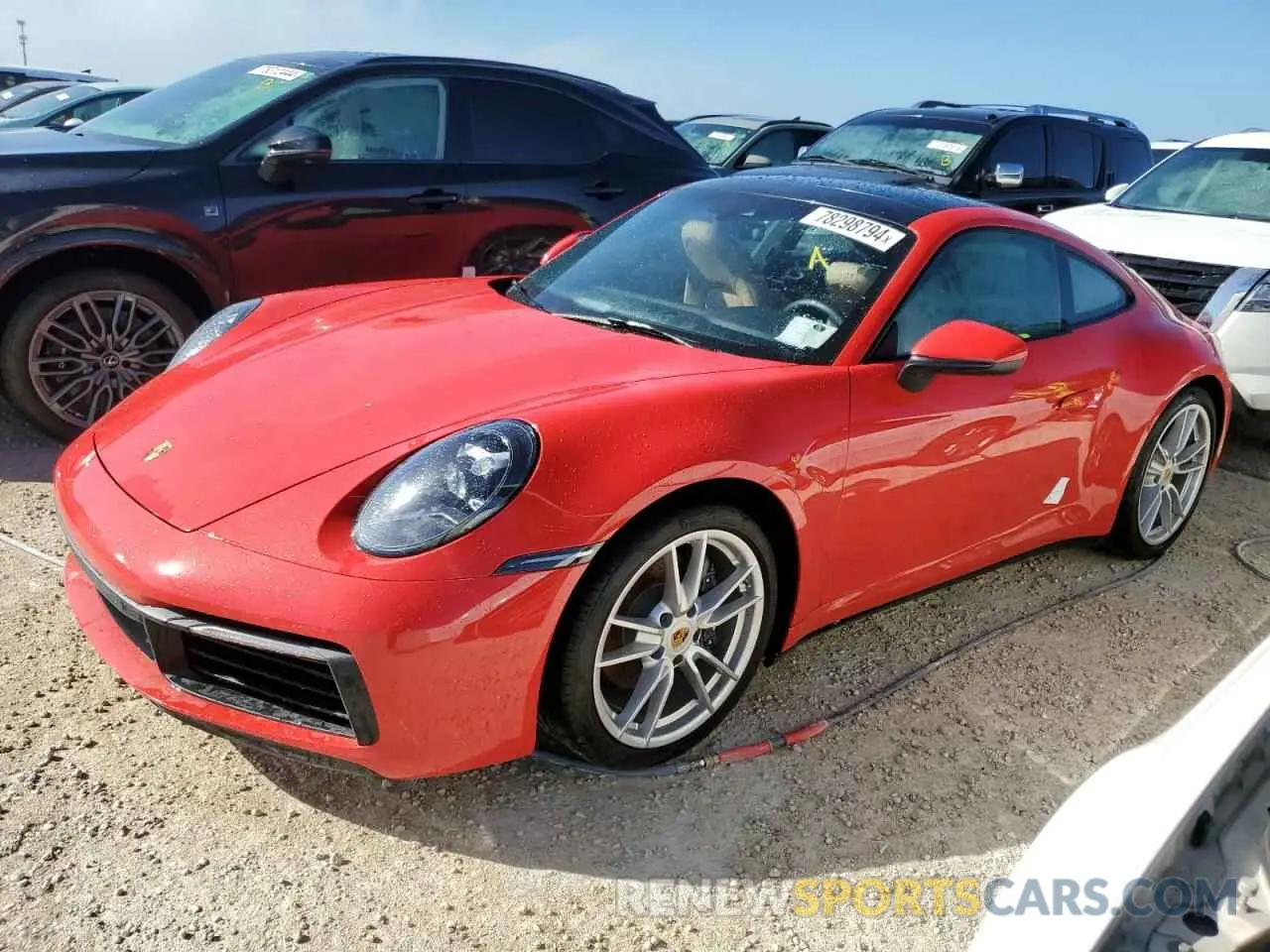 1 Photograph of a damaged car WP0AA2A92NS205440 PORSCHE 911 2022