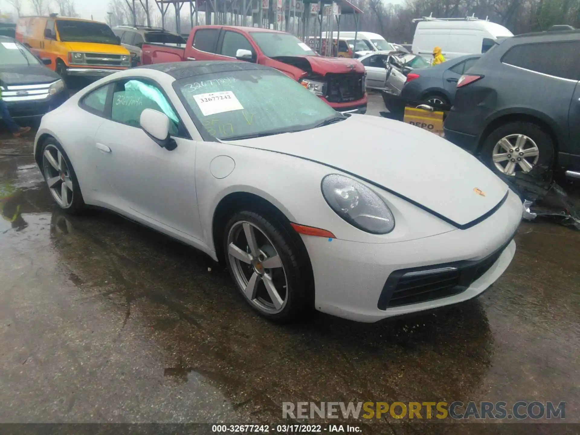 1 Photograph of a damaged car WP0AA2A97NS205319 PORSCHE 911 2022