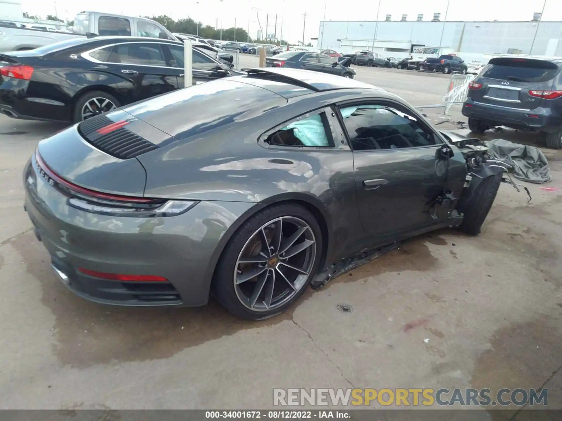 4 Photograph of a damaged car WP0AA2A99NS205421 PORSCHE 911 2022