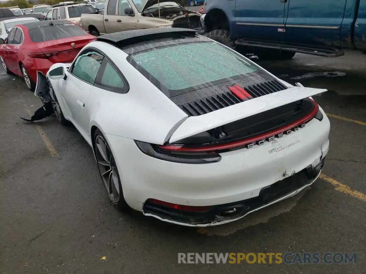 3 Photograph of a damaged car WP0AB2A94NS221829 PORSCHE 911 2022