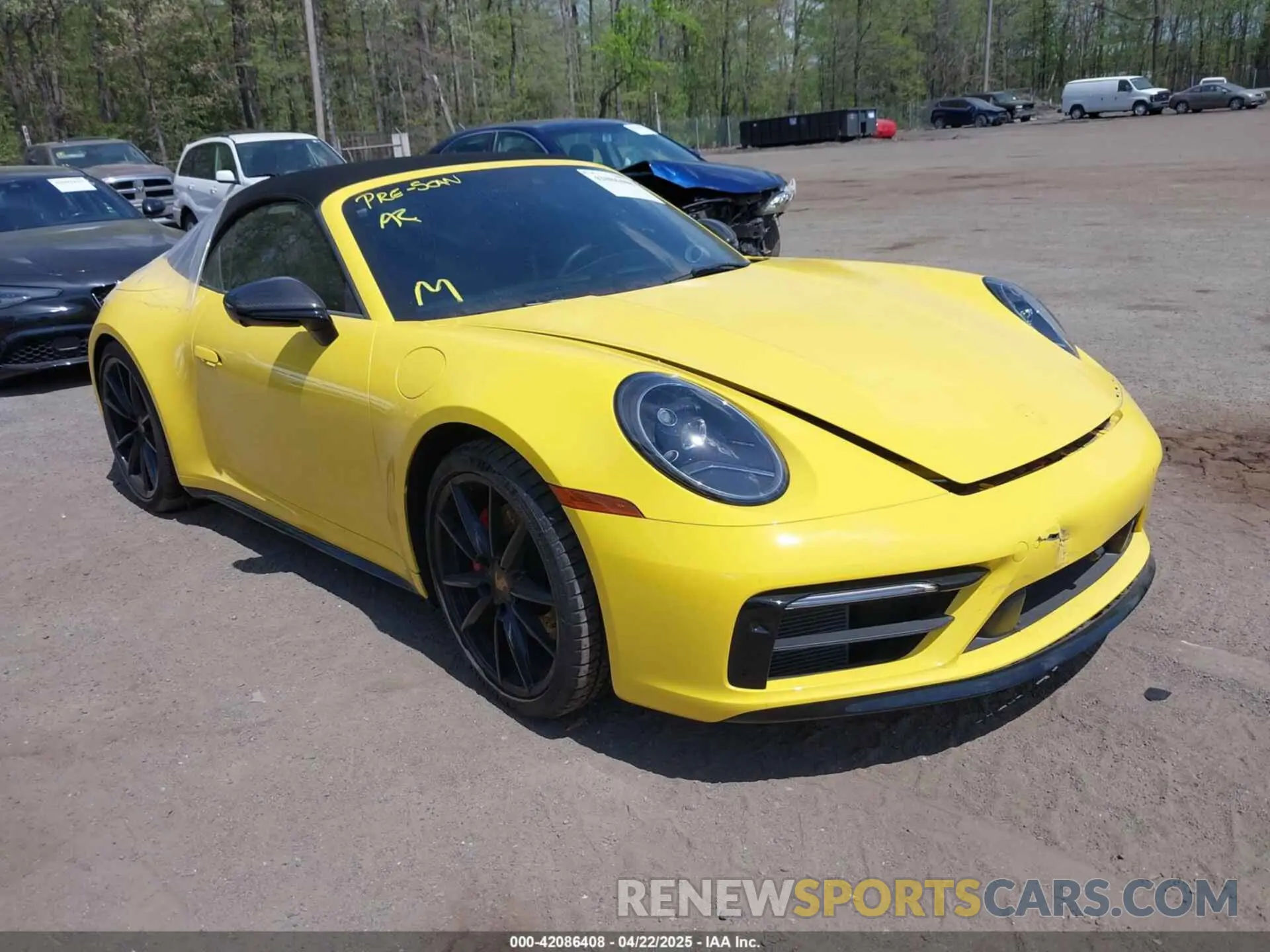 1 Photograph of a damaged car WP0CB2A92NS245314 PORSCHE 911 2022
