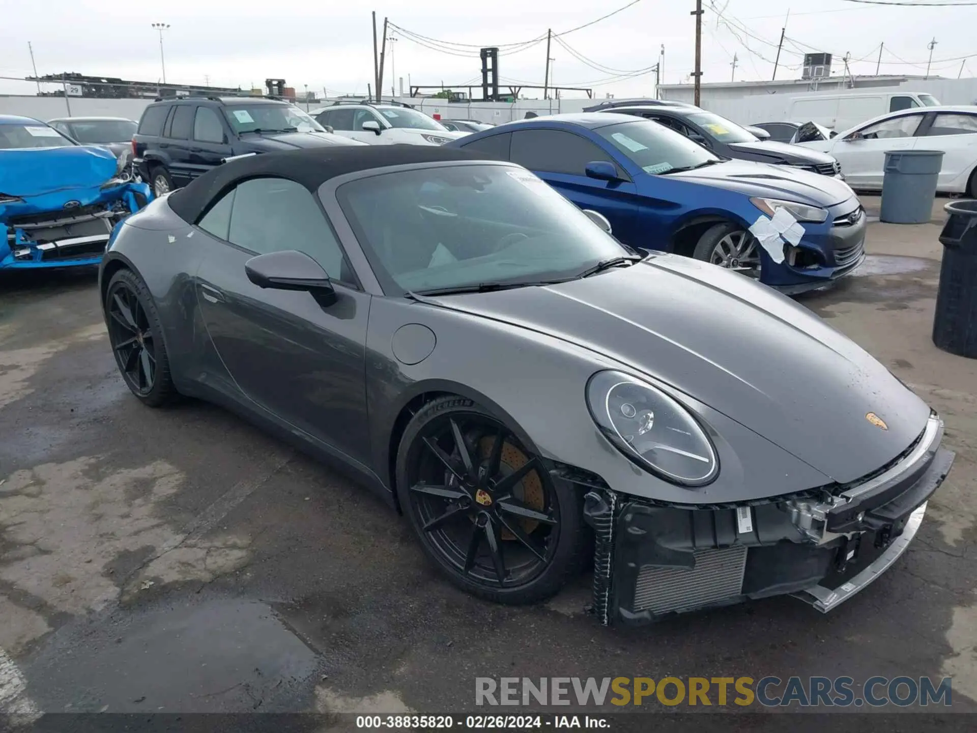 1 Photograph of a damaged car WP0CA2A98PS238292 PORSCHE 911 2023