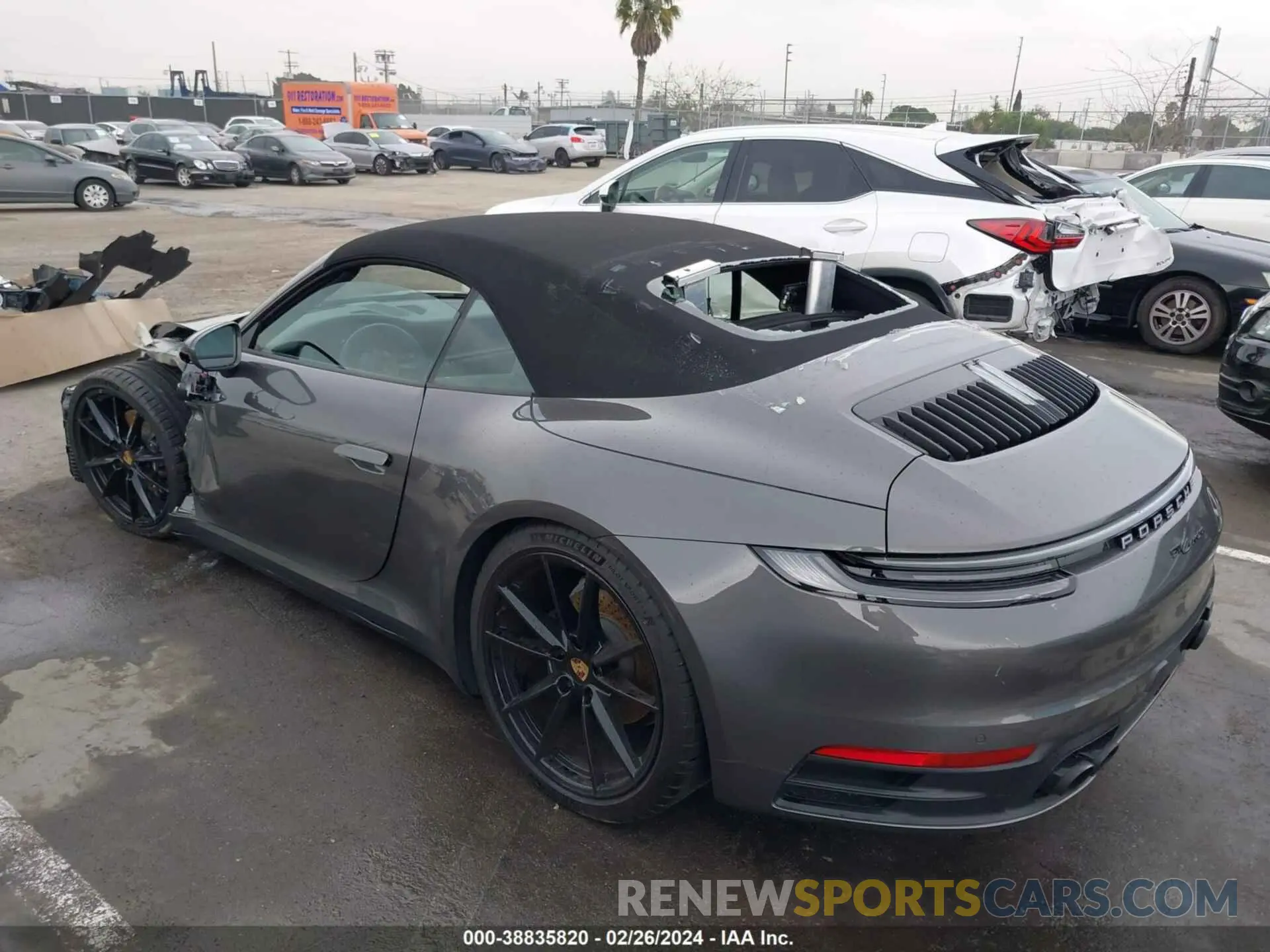 3 Photograph of a damaged car WP0CA2A98PS238292 PORSCHE 911 2023