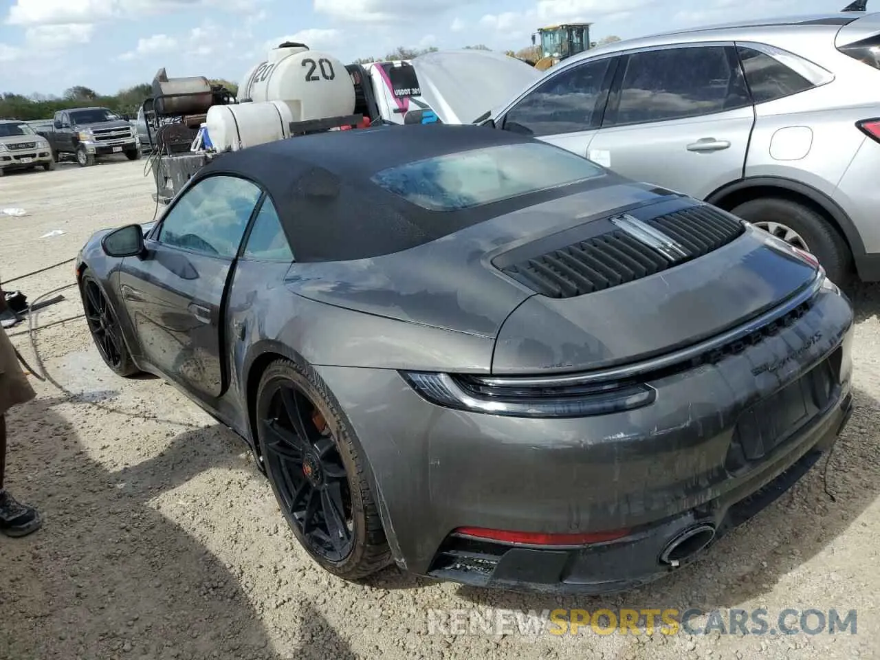 2 Photograph of a damaged car WP0CB2A97PS247692 PORSCHE 911 2023