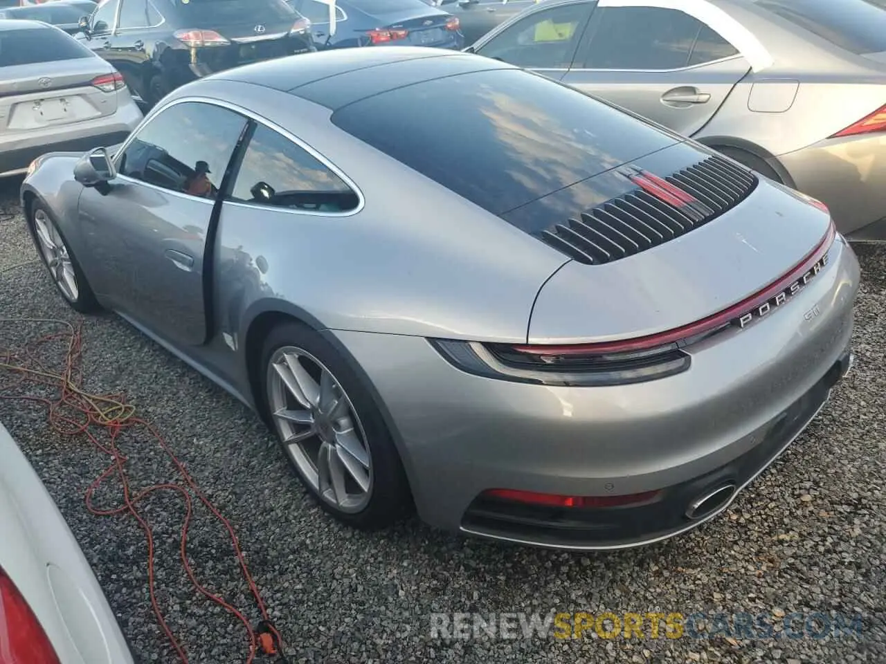 2 Photograph of a damaged car WP0AA2A97RS207304 PORSCHE 911 2024