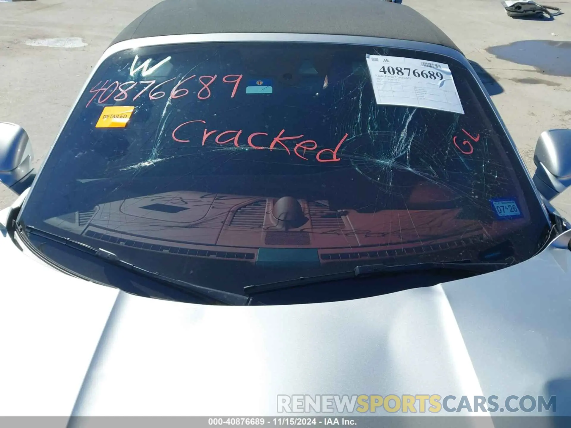 20 Photograph of a damaged car WP0CD2A95RS258025 PORSCHE 911 2024