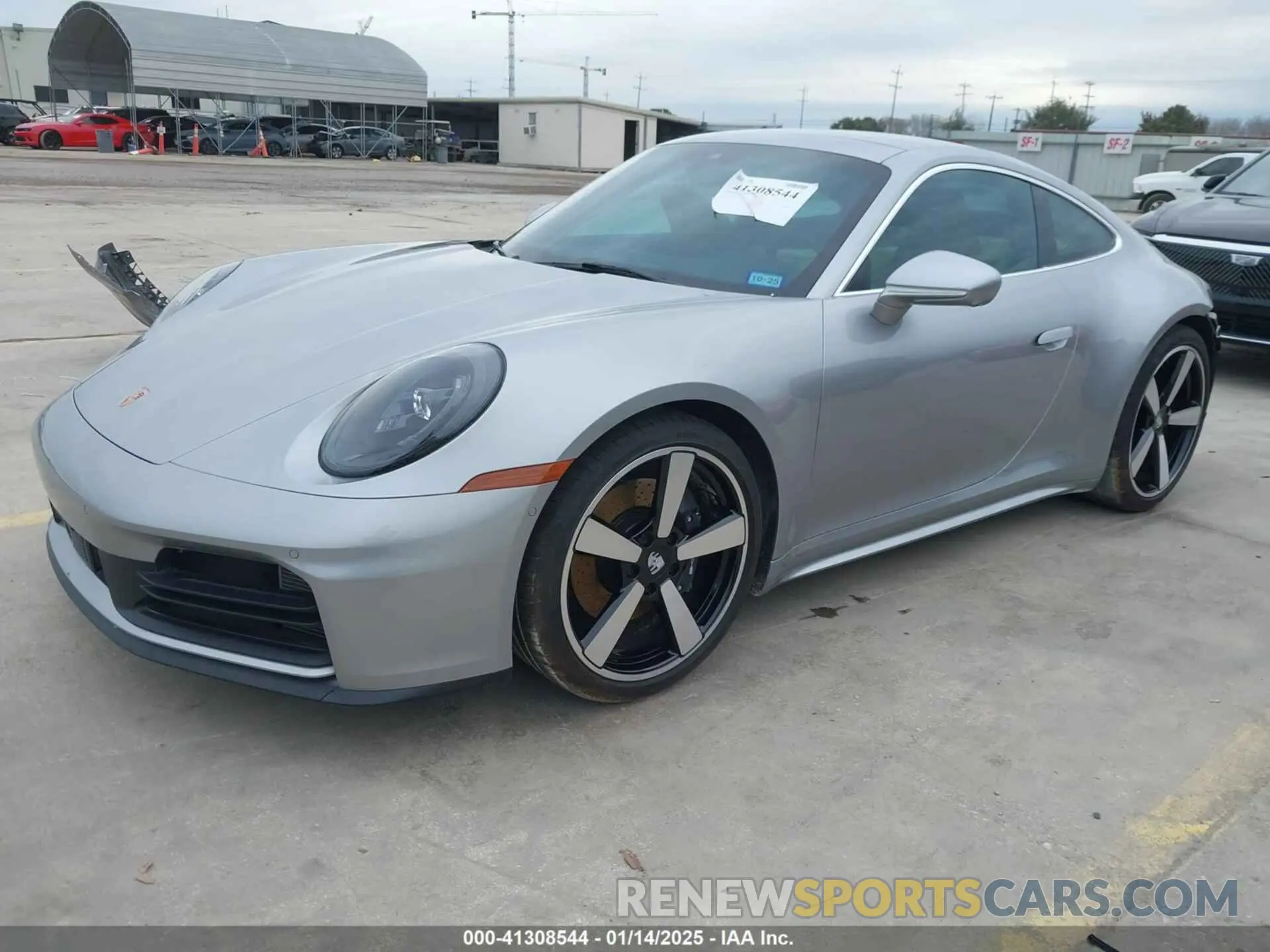 2 Photograph of a damaged car WP0AA2A90SS206758 PORSCHE 911 2025