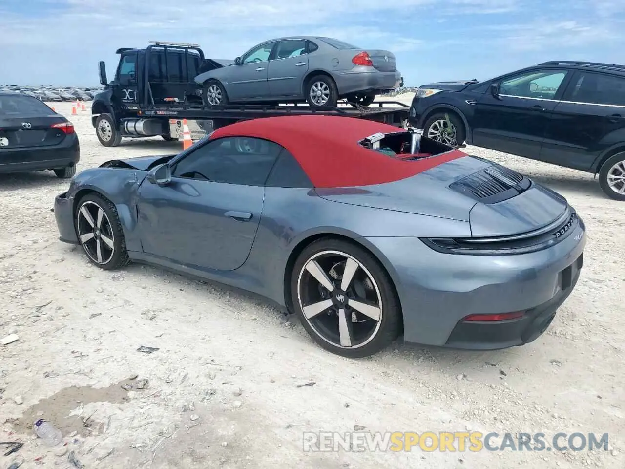 2 Photograph of a damaged car WP0CA2A94SS235835 PORSCHE 911 2025