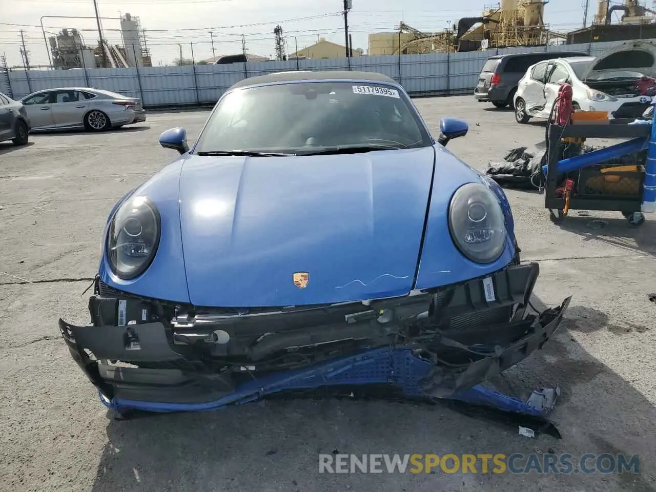 5 Photograph of a damaged car WP0CA2A98SS235921 PORSCHE 911 2025