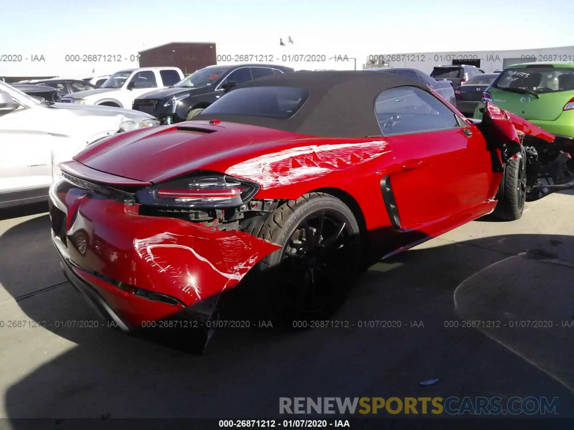 4 Photograph of a damaged car WP0CA2A80KS210731 PORSCHE BOXSTER 2019