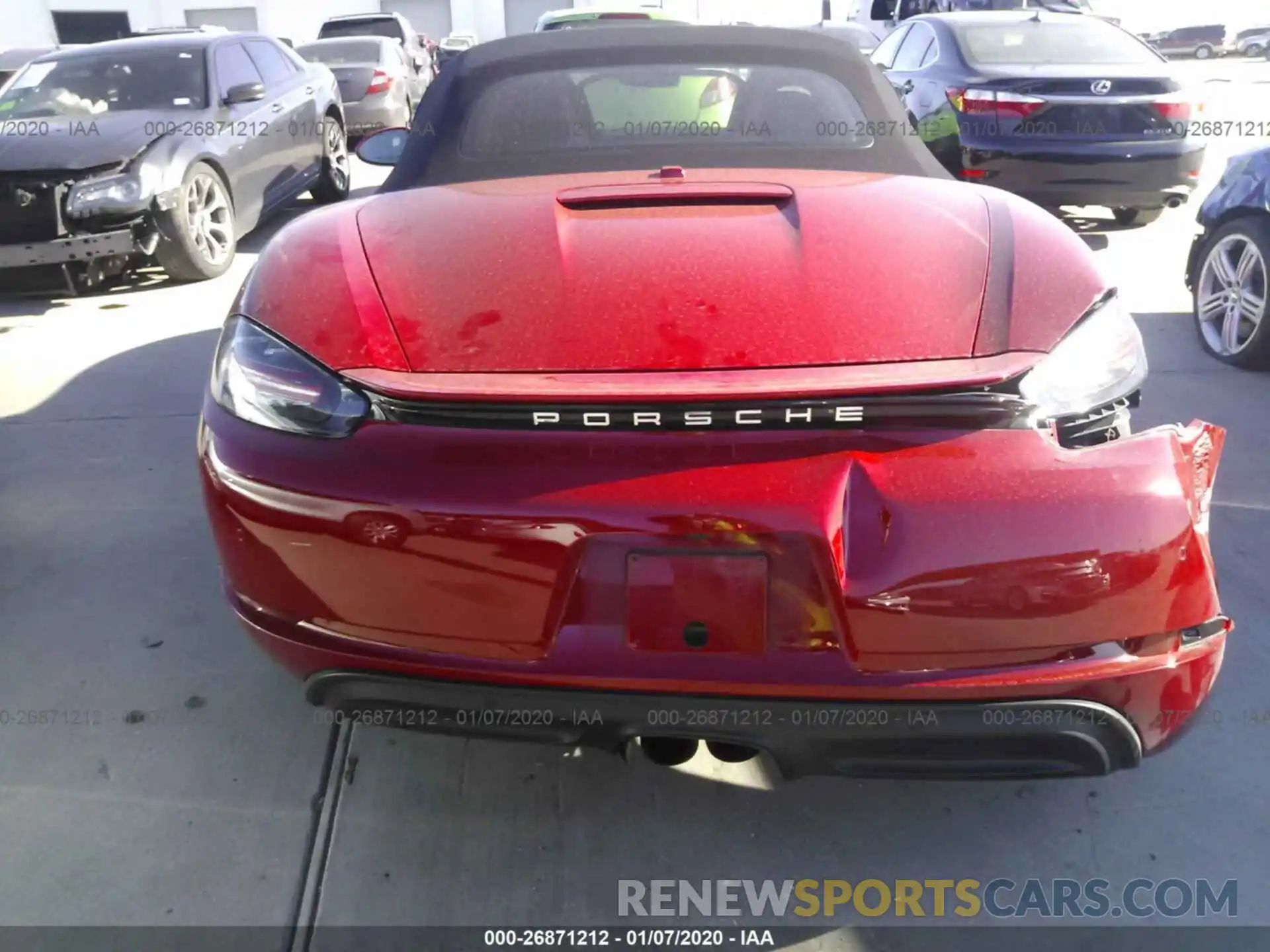 8 Photograph of a damaged car WP0CA2A80KS210731 PORSCHE BOXSTER 2019