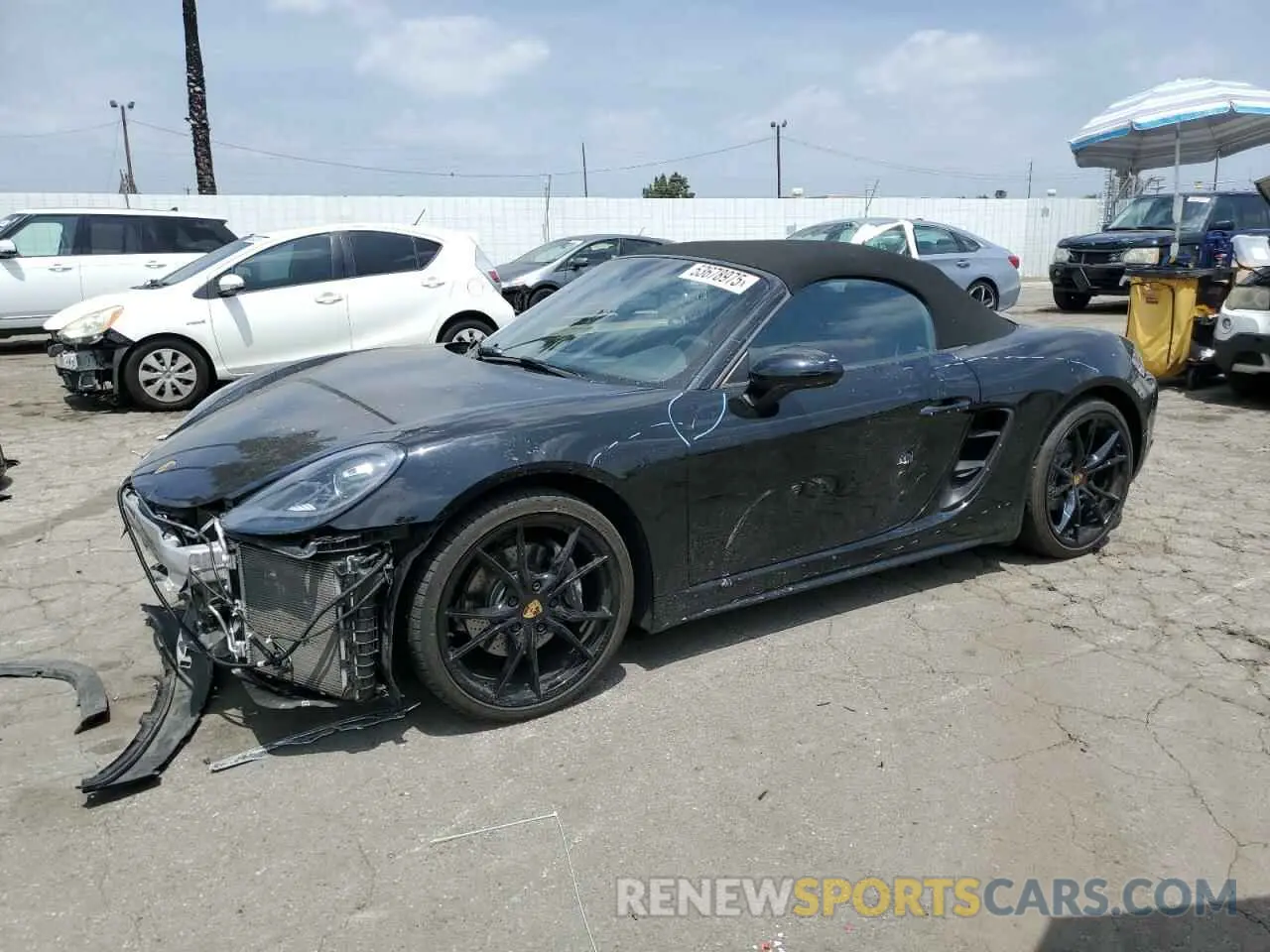 1 Photograph of a damaged car WP0CA2A87KS210774 PORSCHE BOXSTER 2019
