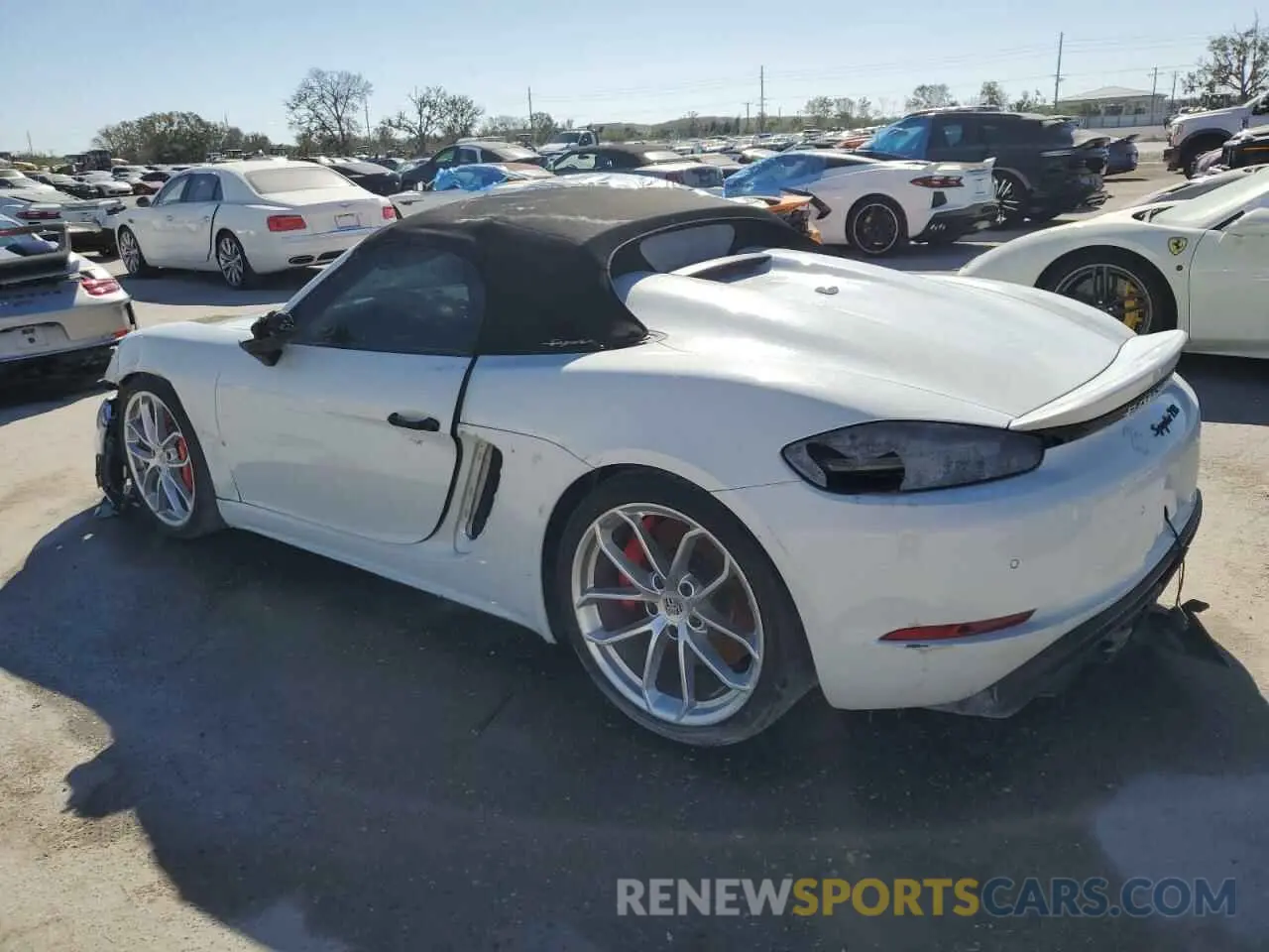 2 Photograph of a damaged car WP0CC2A81LS240199 PORSCHE BOXSTER 2020