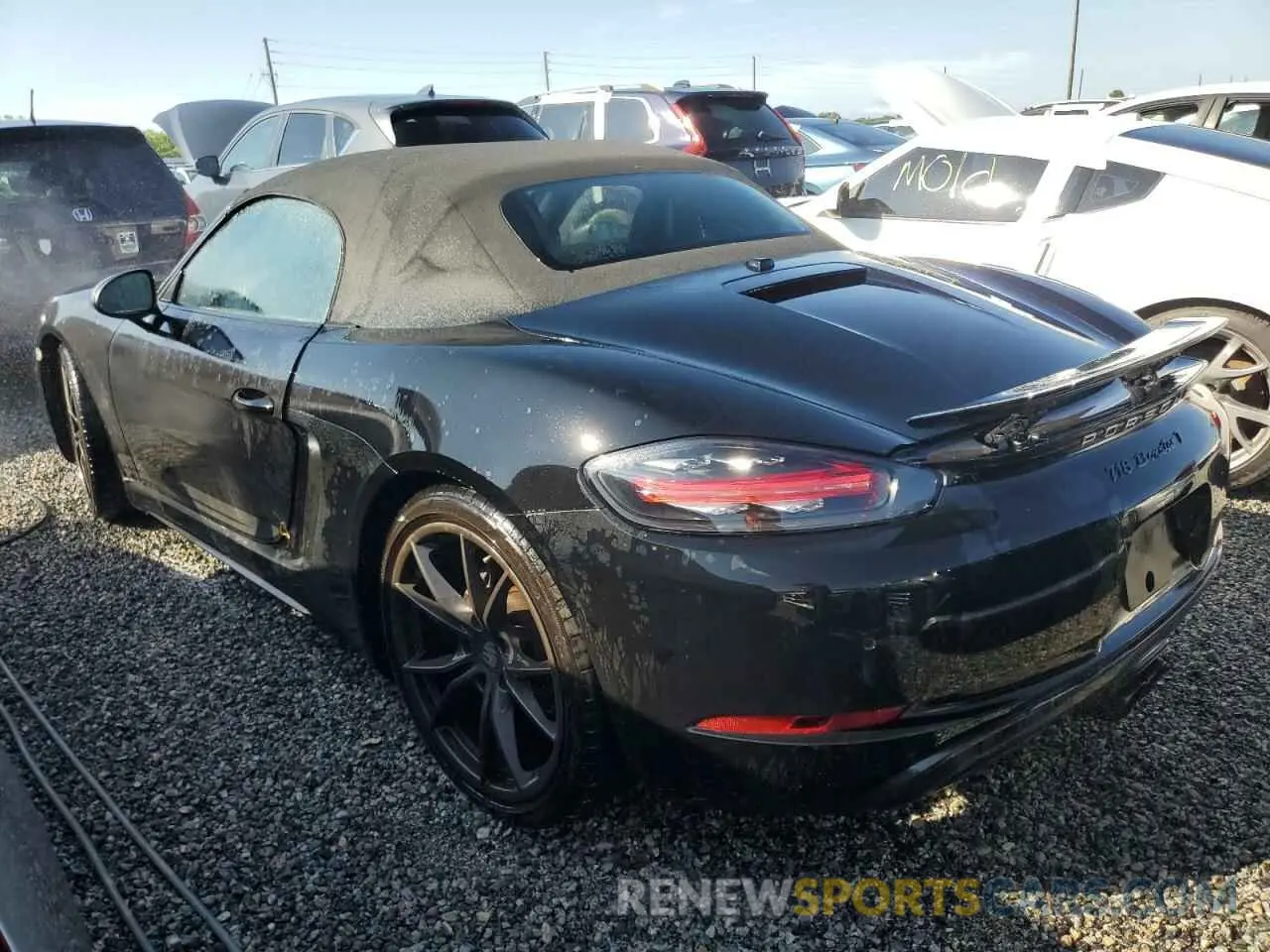 2 Photograph of a damaged car WP0CA2A80MS210649 PORSCHE BOXSTER 2021