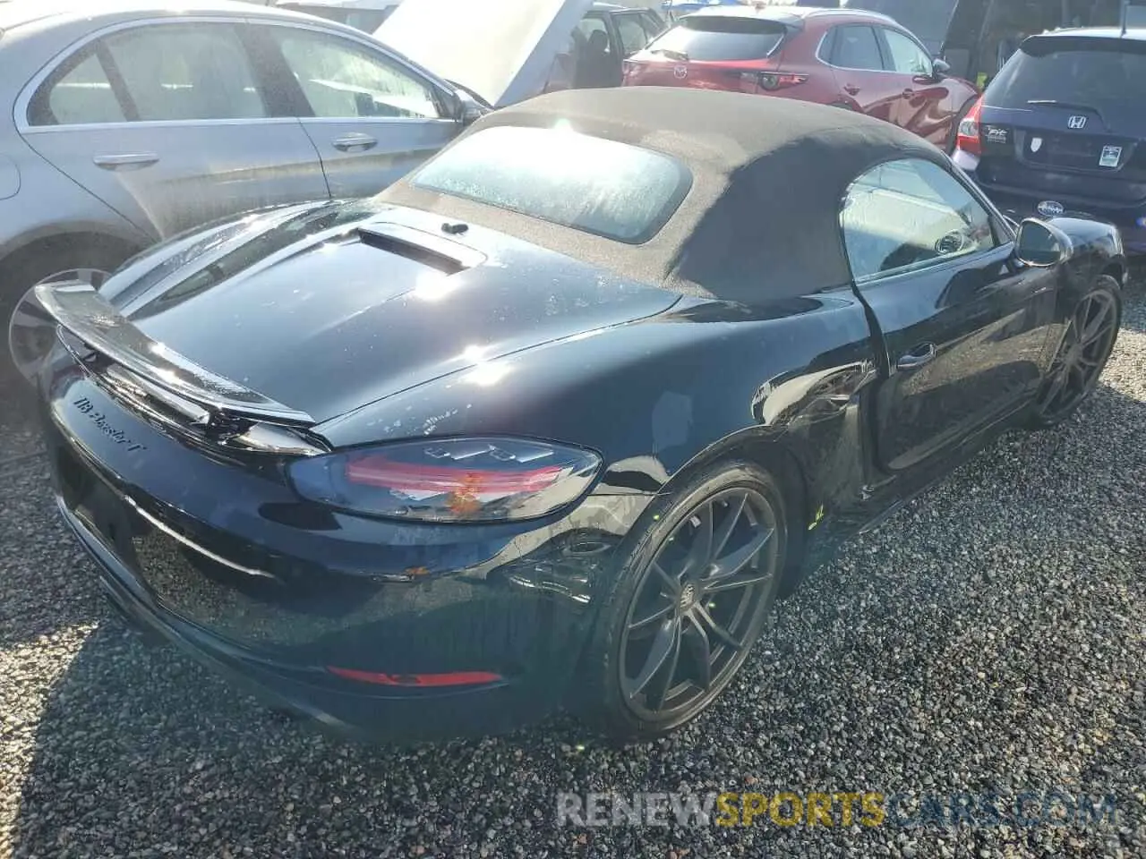 3 Photograph of a damaged car WP0CA2A80MS210649 PORSCHE BOXSTER 2021