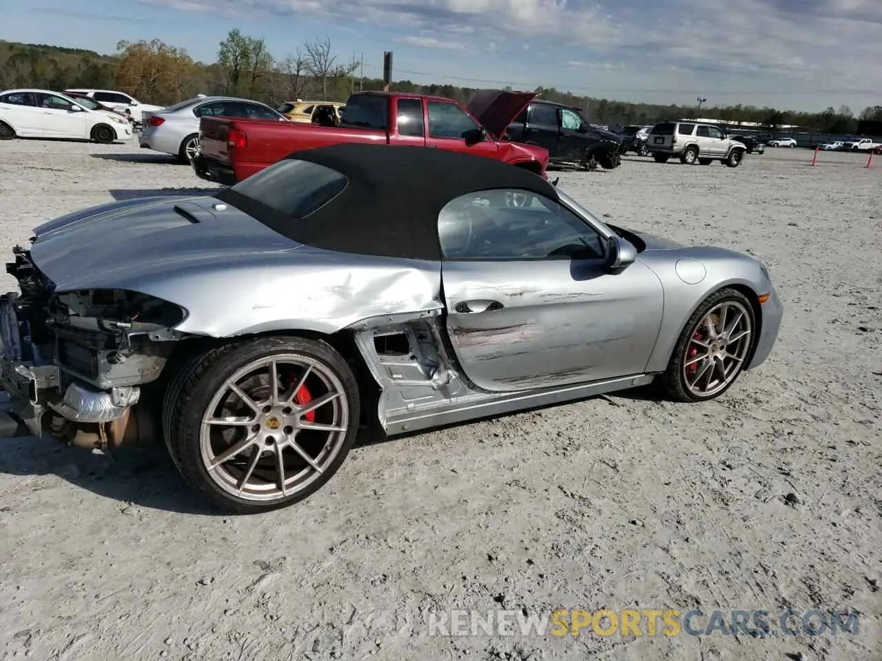 3 Photograph of a damaged car WP0CD2A81MS232487 PORSCHE BOXSTER 2021