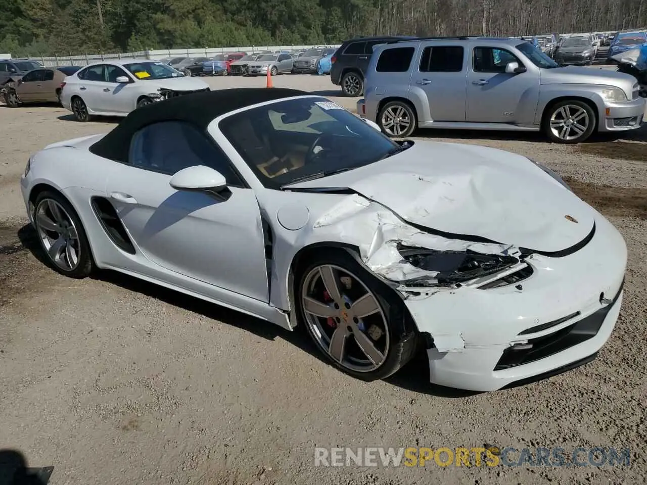 4 Photograph of a damaged car WP0CD2A8XMS232293 PORSCHE BOXSTER 2021