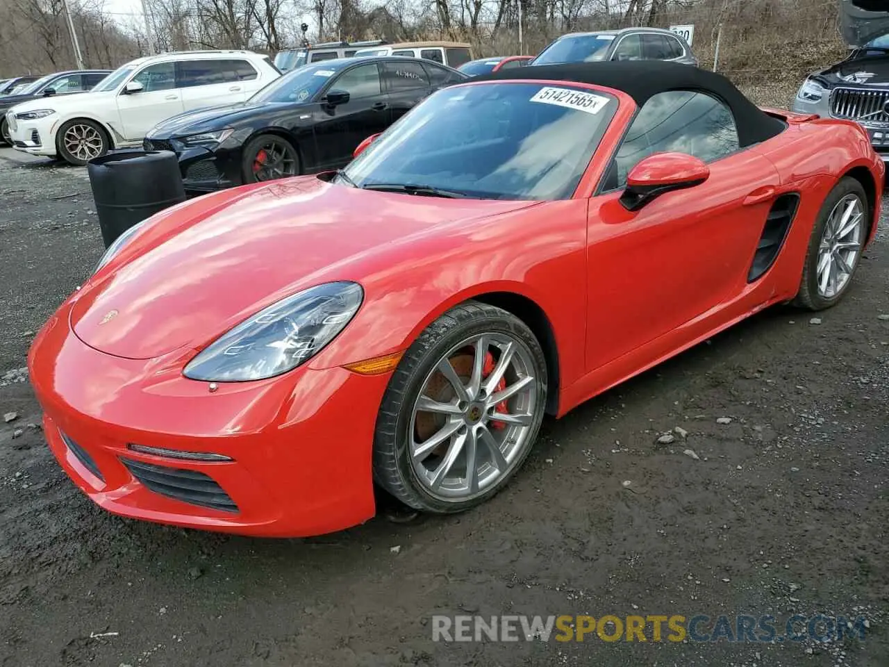 1 Photograph of a damaged car WP0CB2A81NS221111 PORSCHE BOXSTER 2022