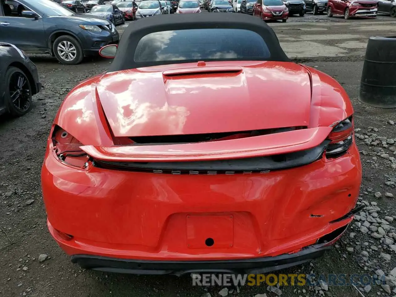 6 Photograph of a damaged car WP0CB2A81NS221111 PORSCHE BOXSTER 2022