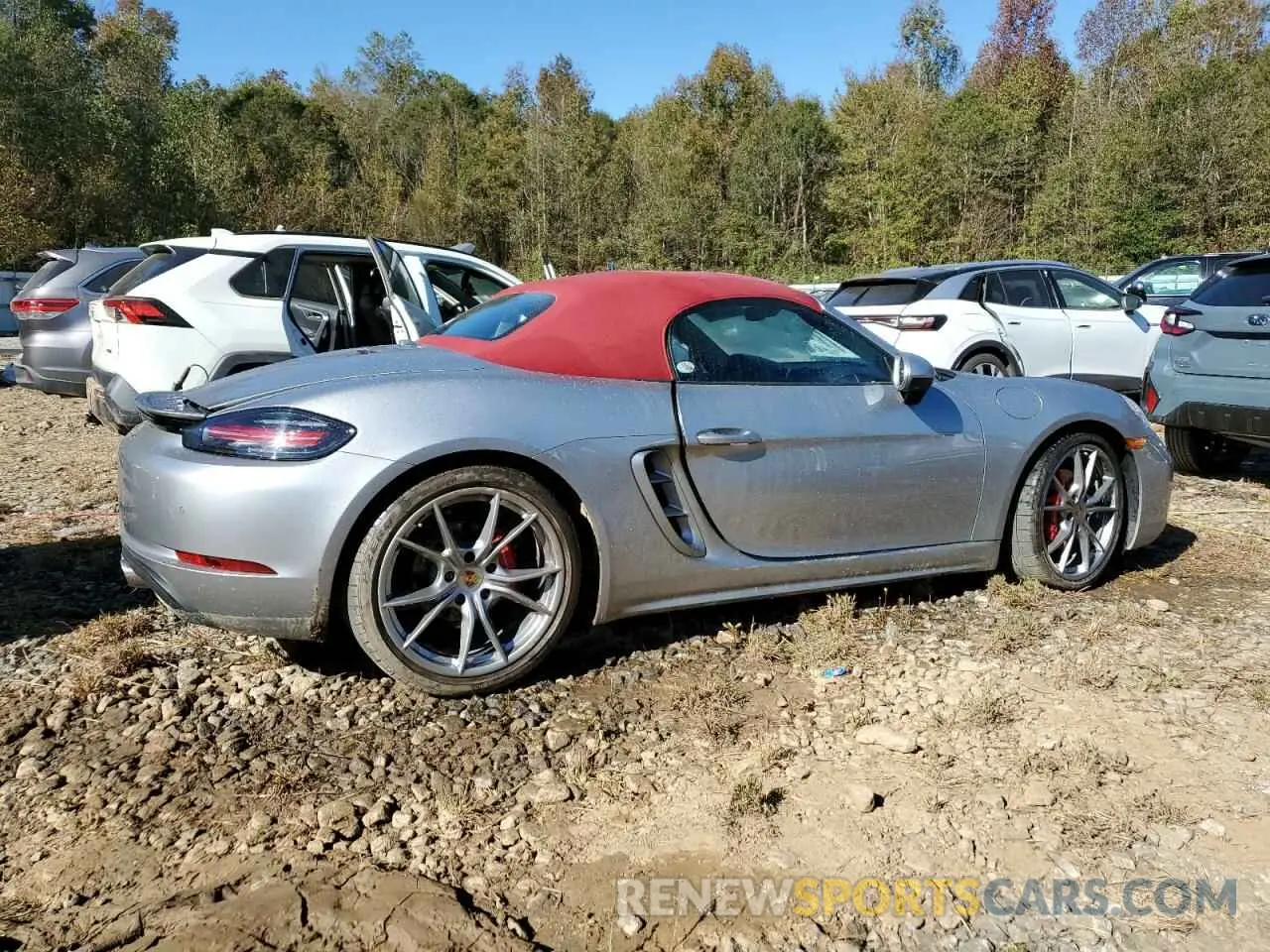 3 Photograph of a damaged car WP0CB2A83NS221112 PORSCHE BOXSTER 2022