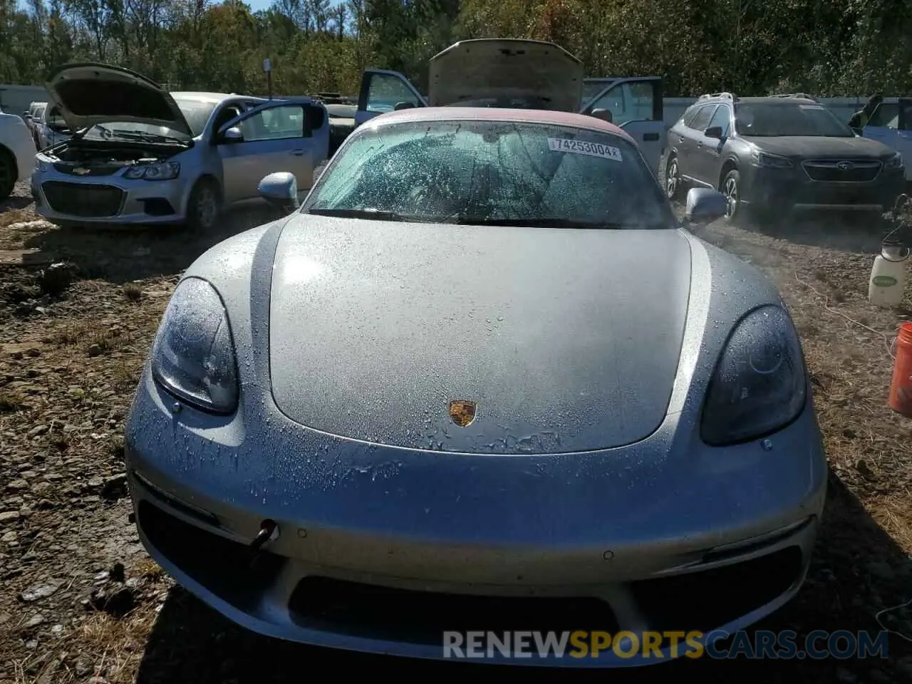 5 Photograph of a damaged car WP0CB2A83NS221112 PORSCHE BOXSTER 2022