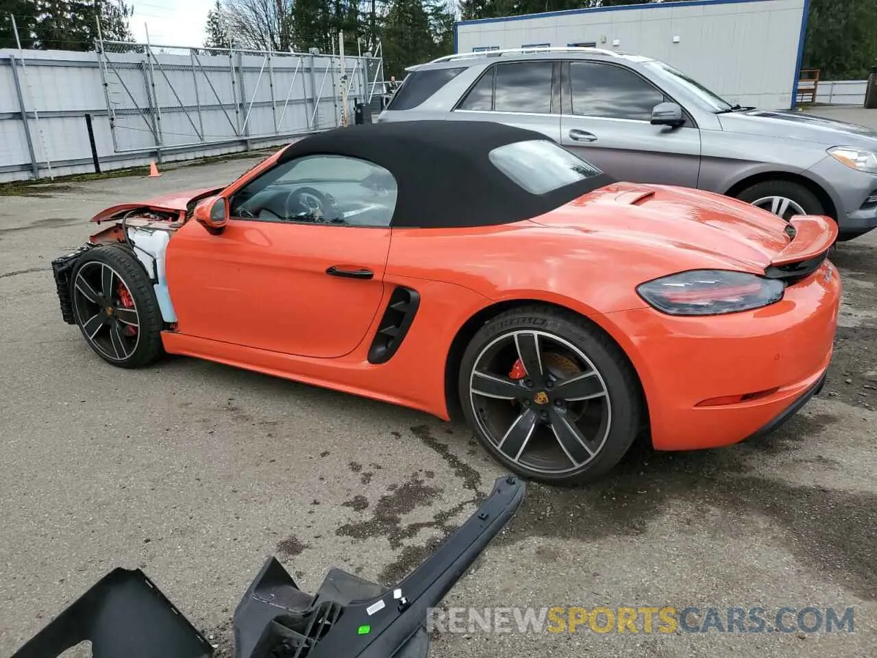 2 Photograph of a damaged car WP0CB2A85NS221192 PORSCHE BOXSTER 2022