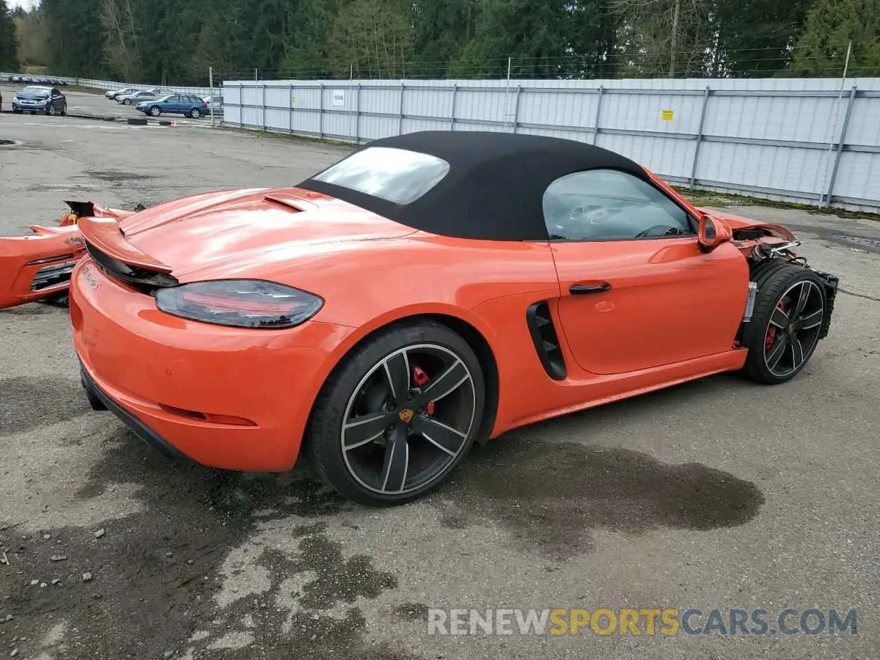 3 Photograph of a damaged car WP0CB2A85NS221192 PORSCHE BOXSTER 2022