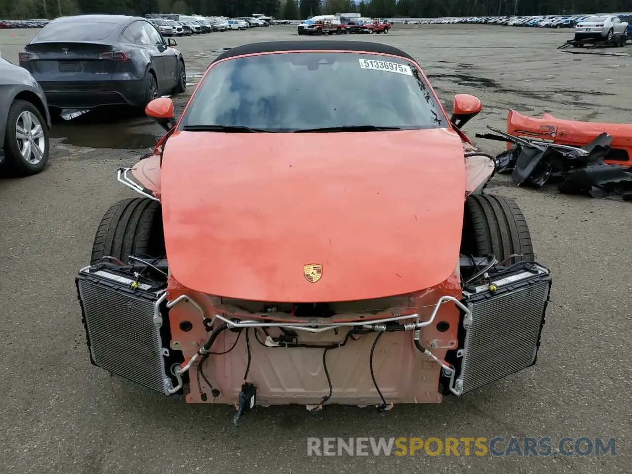 5 Photograph of a damaged car WP0CB2A85NS221192 PORSCHE BOXSTER 2022