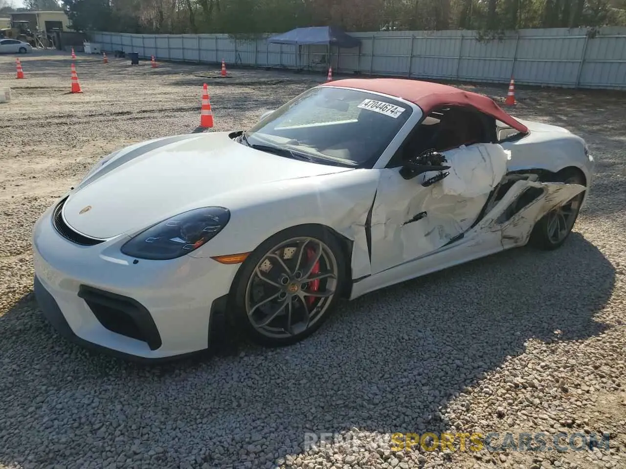 1 Photograph of a damaged car WP0CC2A8XNS235344 PORSCHE BOXSTER 2022