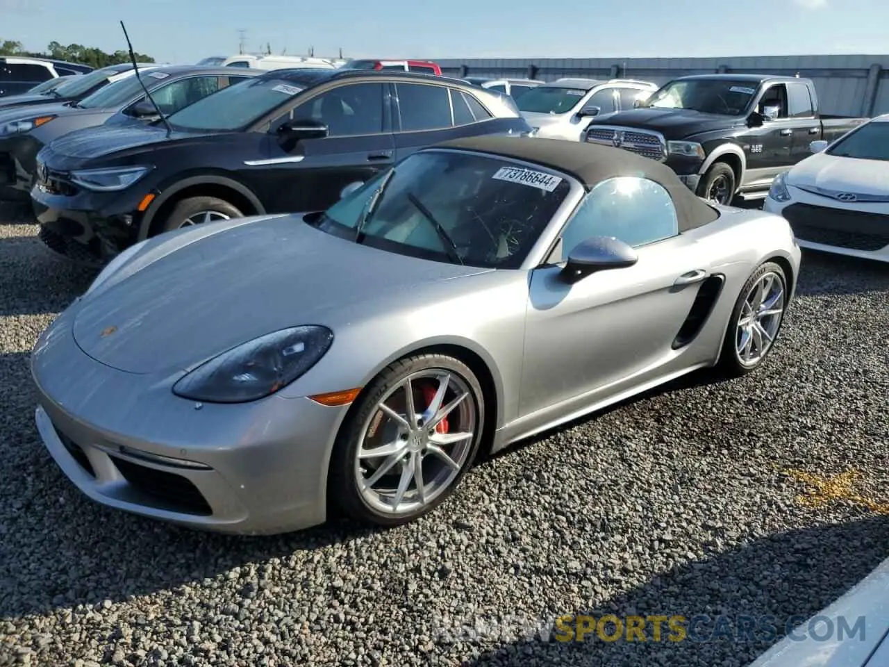 1 Photograph of a damaged car WP0CB2A82PS213103 PORSCHE BOXSTER 2023