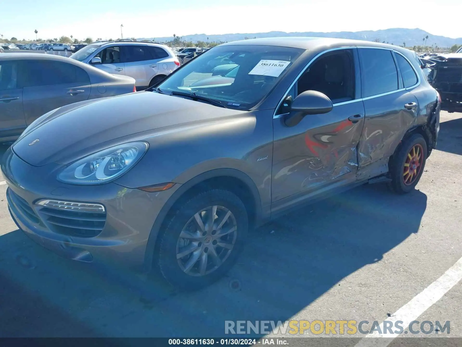 2 Photograph of a damaged car WP1AF2A26ELA38979 PORSCHE CAYENNE 2014