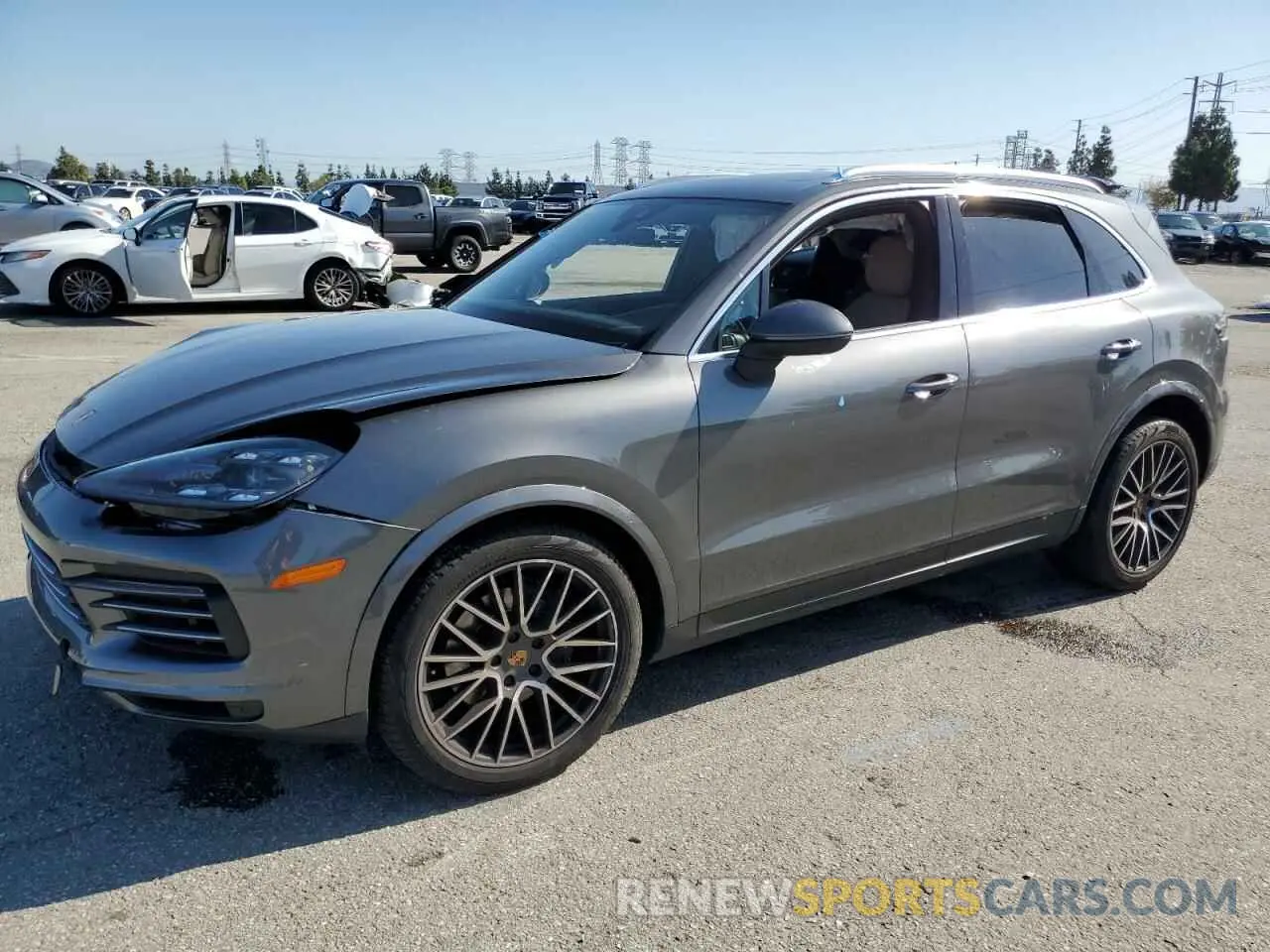 1 Photograph of a damaged car WP1AA2AY3KDA18665 PORSCHE CAYENNE 2019