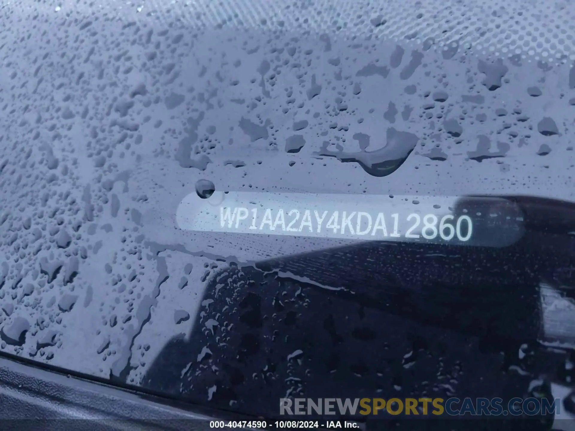 9 Photograph of a damaged car WP1AA2AY4KDA12860 PORSCHE CAYENNE 2019