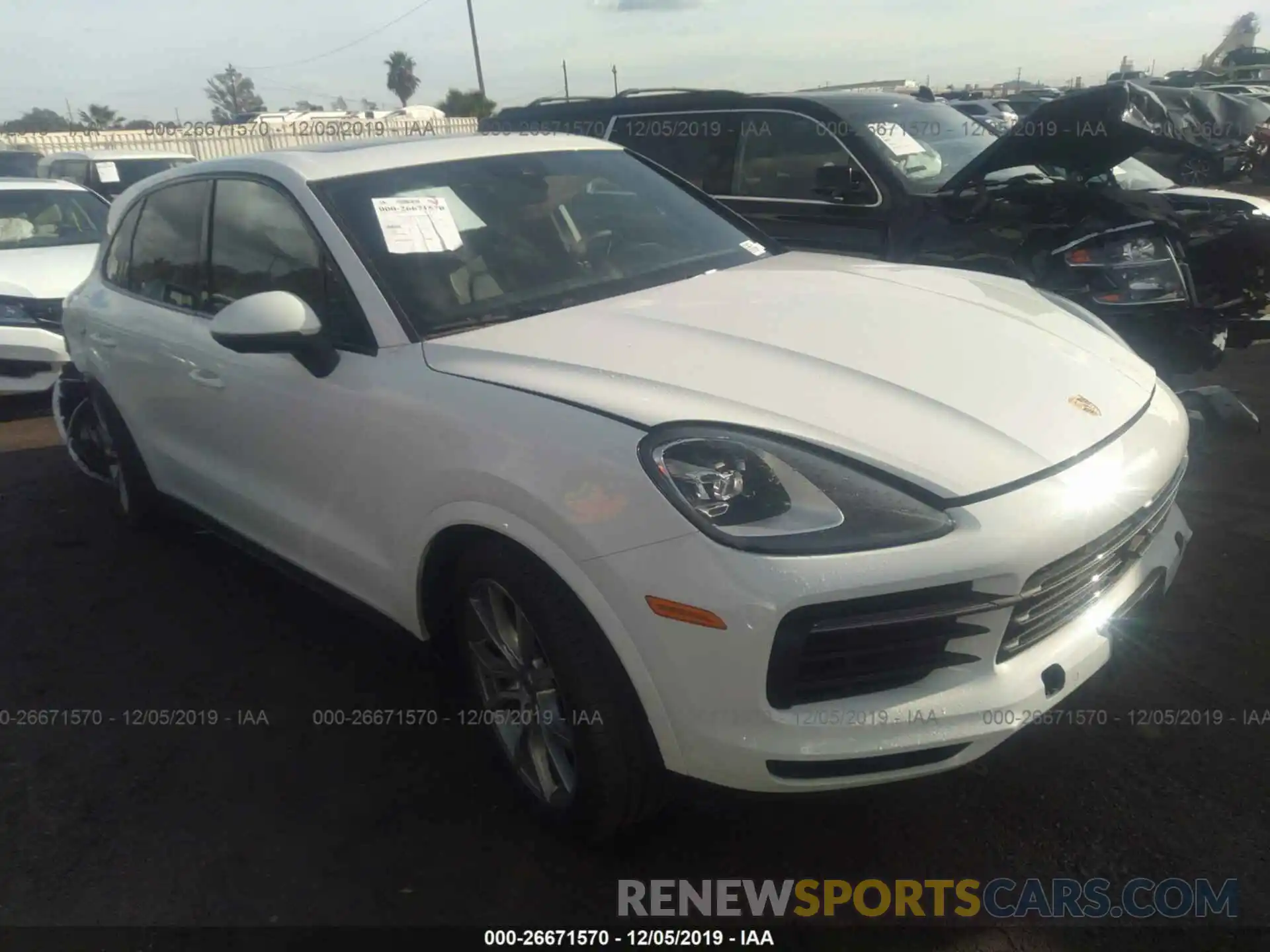 1 Photograph of a damaged car WP1AA2AY5KDA12866 PORSCHE CAYENNE 2019