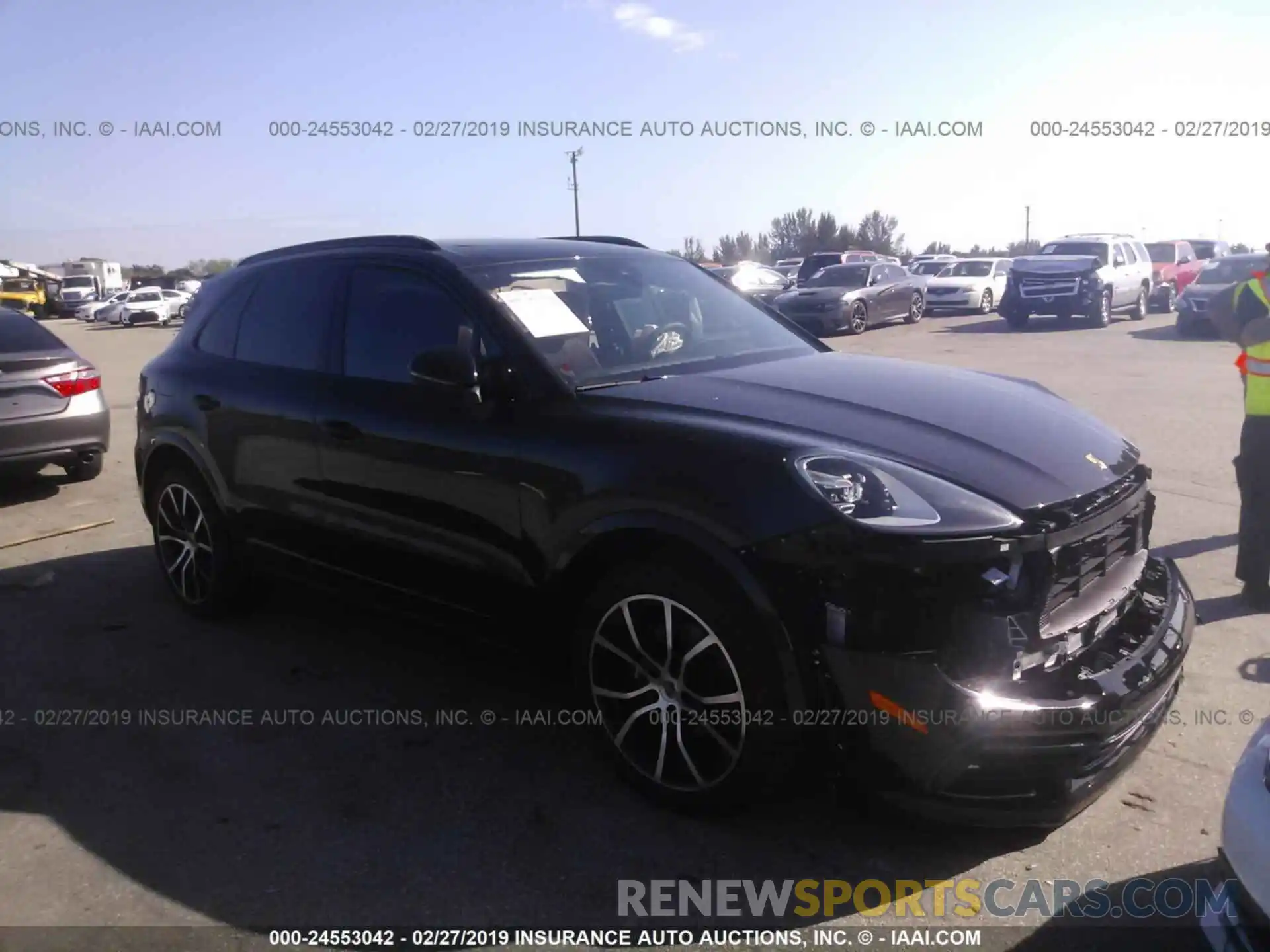 1 Photograph of a damaged car WP1AA2AY6KDA06719 PORSCHE CAYENNE 2019