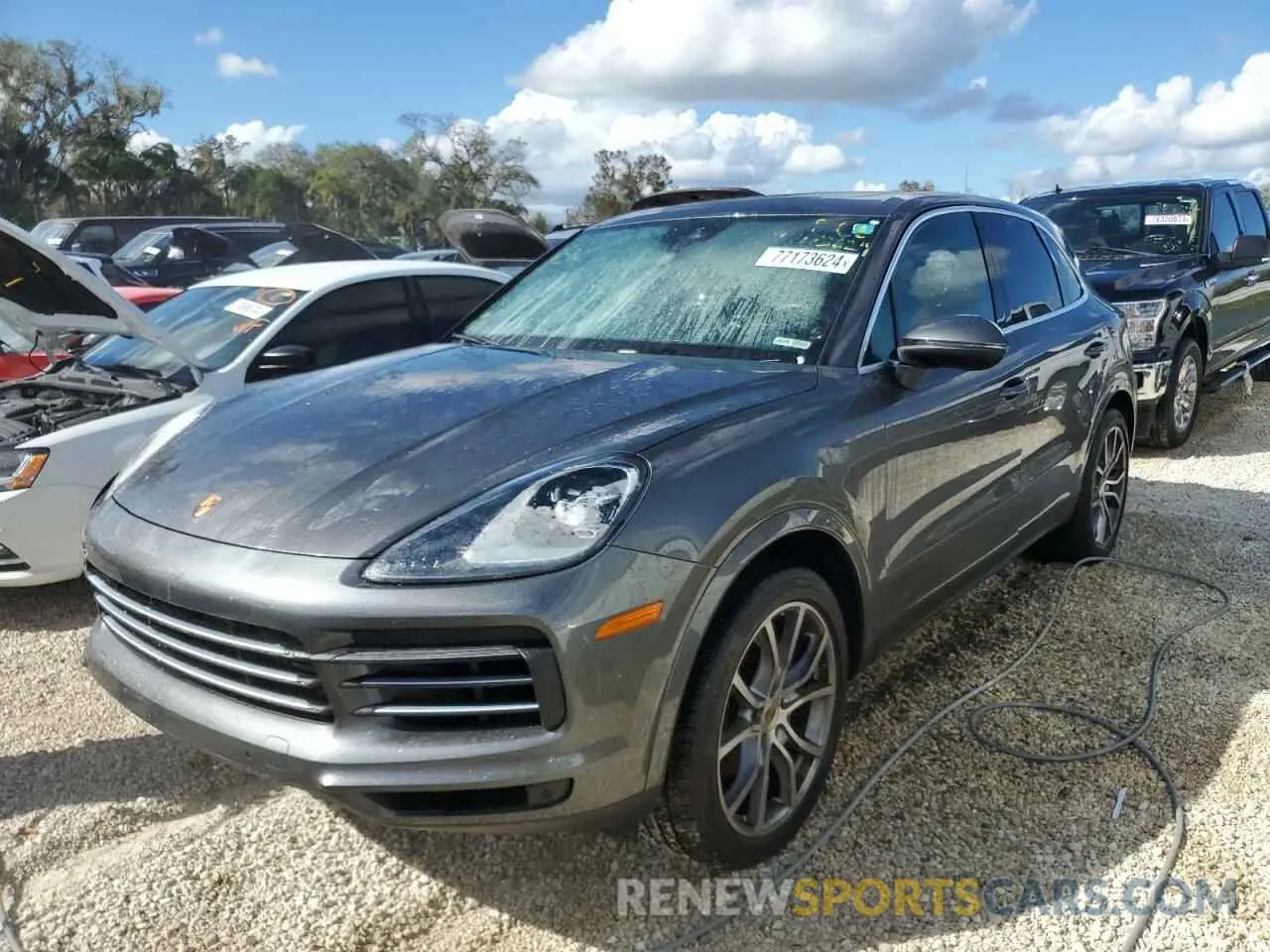 1 Photograph of a damaged car WP1AA2AY8KDA15891 PORSCHE CAYENNE 2019