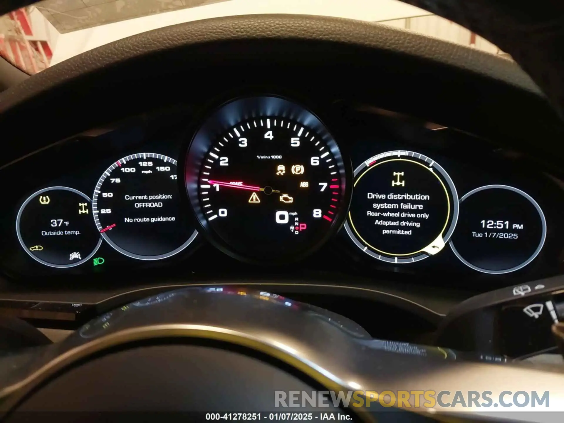 7 Photograph of a damaged car WP1AA2AYXKDA01684 PORSCHE CAYENNE 2019