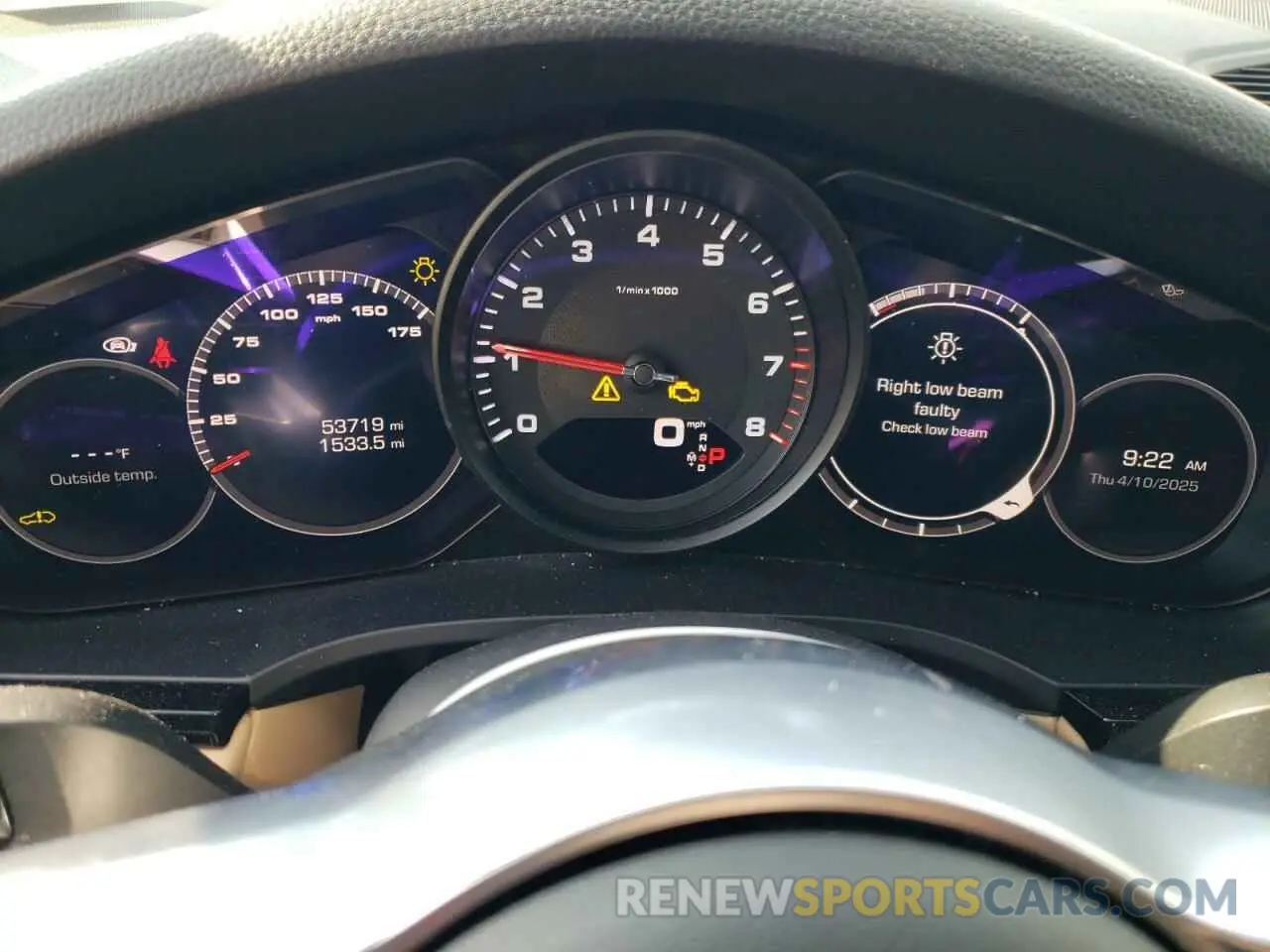 9 Photograph of a damaged car WP1AA2AYXKDA08134 PORSCHE CAYENNE 2019