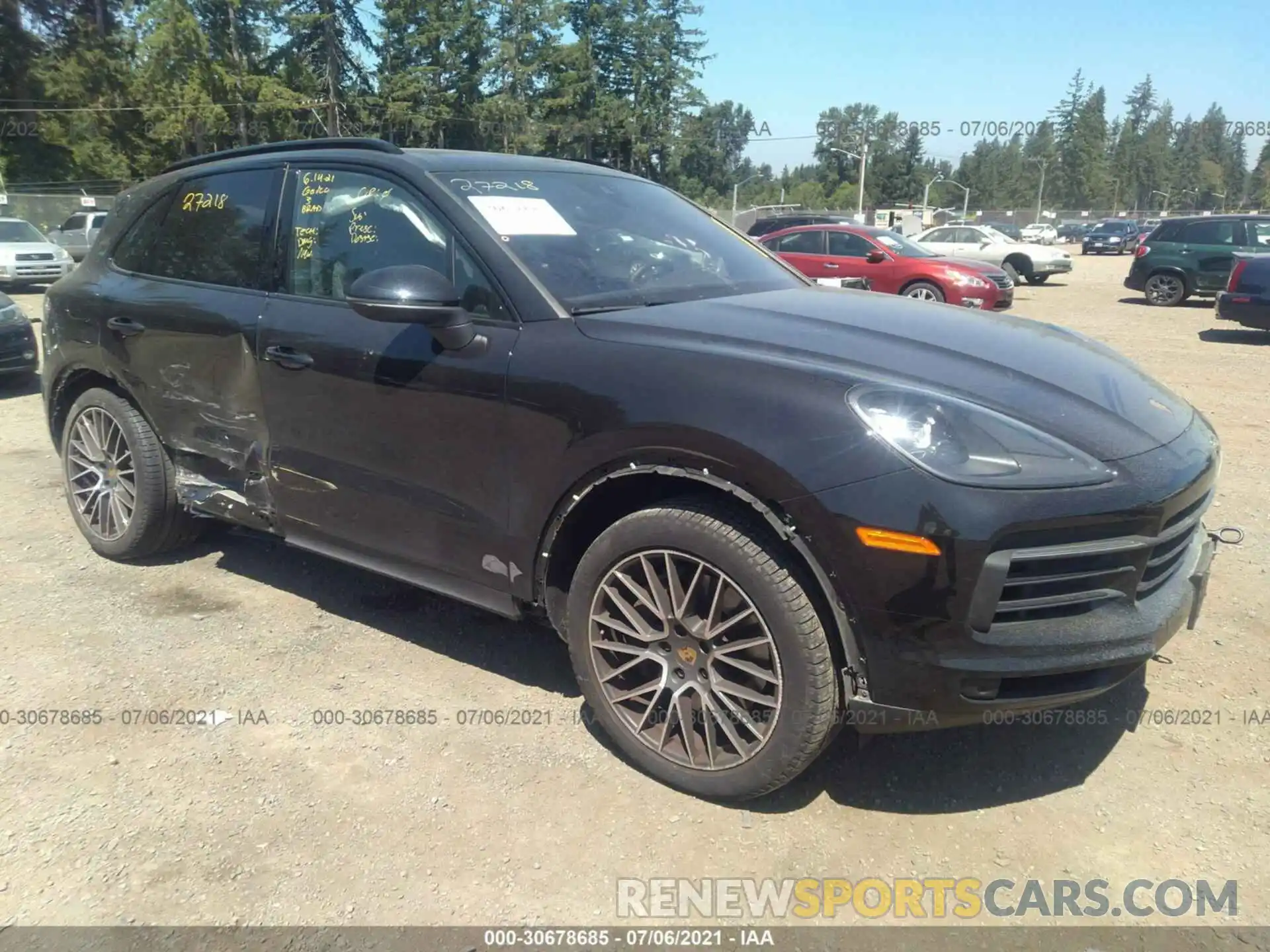 1 Photograph of a damaged car WP1AB2AY2KDA61164 PORSCHE CAYENNE 2019