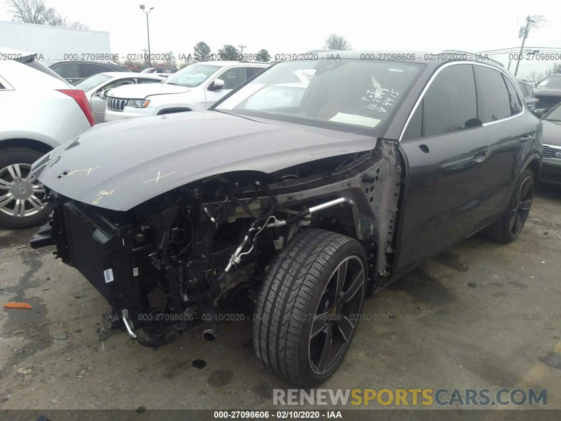 2 Photograph of a damaged car WP1AB2AY5KDA64415 PORSCHE CAYENNE 2019