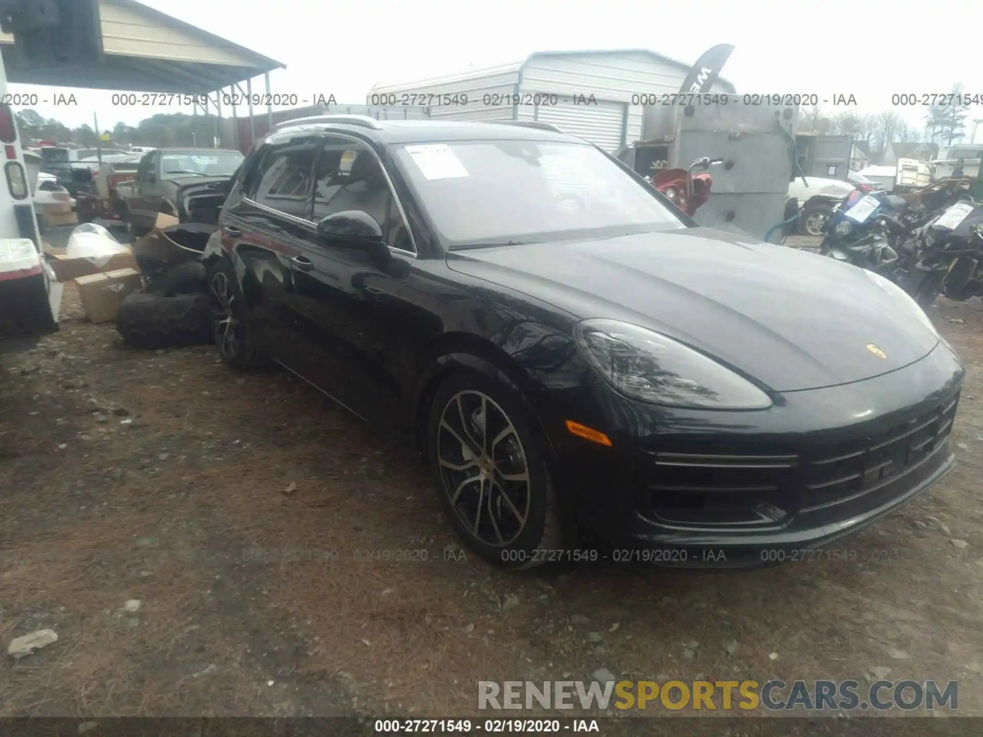 1 Photograph of a damaged car WP1AF2AY5KDA80781 PORSCHE CAYENNE 2019