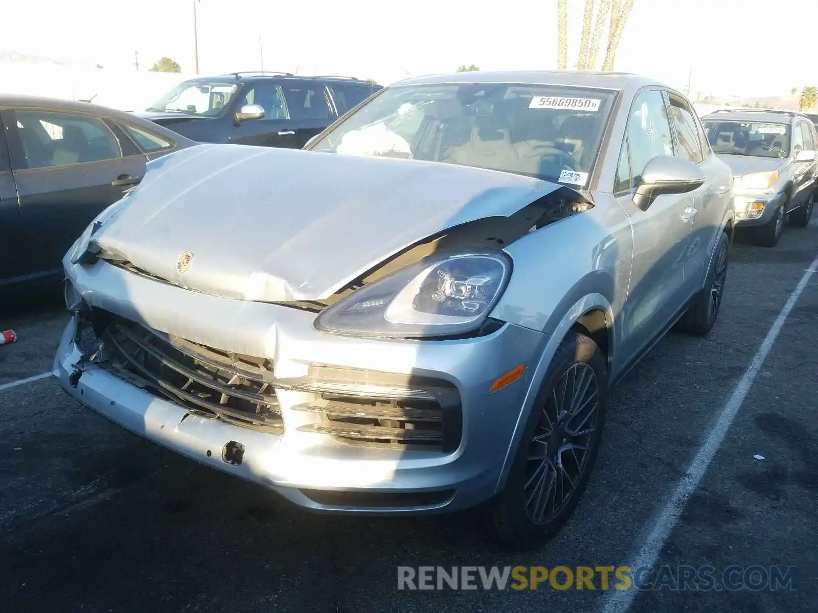 2 Photograph of a damaged car WP1AA2AY1LDA05592 PORSCHE CAYENNE 2020