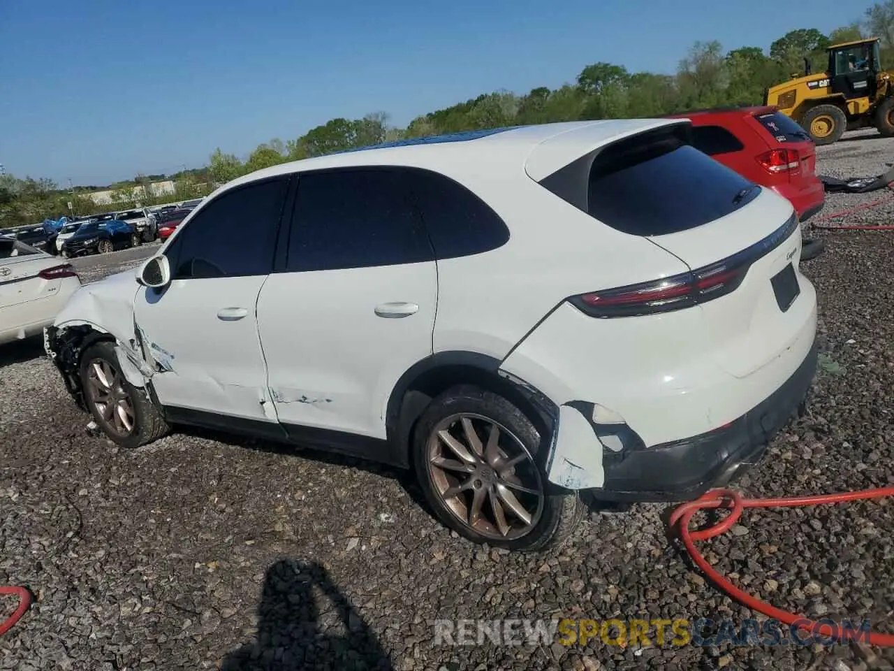 2 Photograph of a damaged car WP1AA2AY2LDA03933 PORSCHE CAYENNE 2020