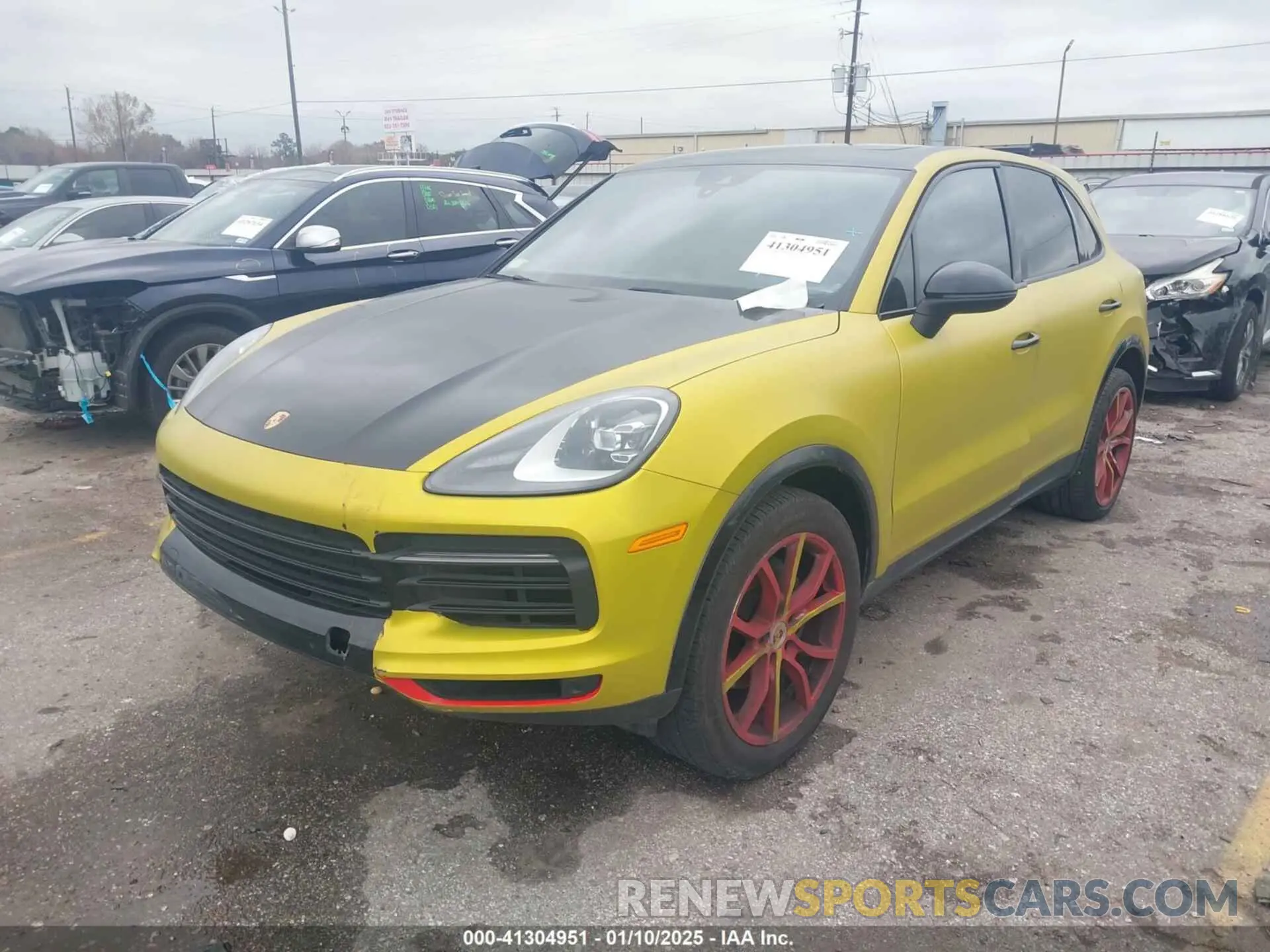 2 Photograph of a damaged car WP1AA2AY5LDA03828 PORSCHE CAYENNE 2020